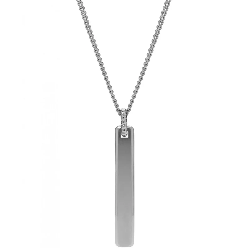 Fossil Vintage Casual Stainless Steel Pendant Men's Necklace JF03988040