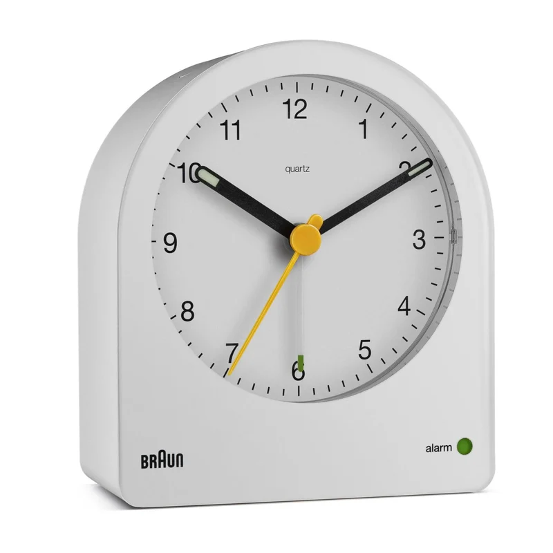 Braun Classic White Dial Alarm Clock BC22W
