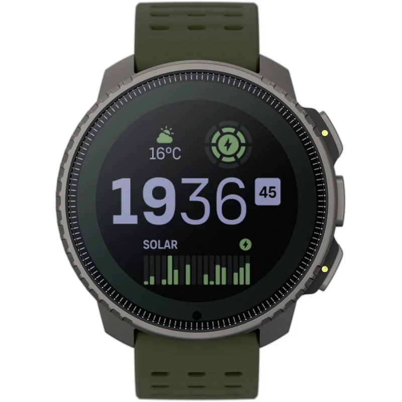 Suunto Vertical Titanium Solar Forest Digital Silicone Smart Watch SS050859000