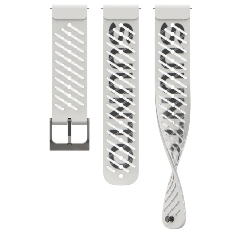 Suunto Athletic Pearl White 5 Silicone Watch Strap SS050959000