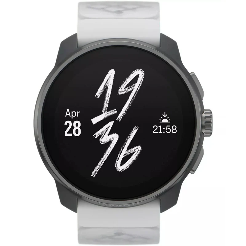 Suunto Race S Titanium Canary AMOLED Digital Silicone Smart Fitness Watch SS051105000