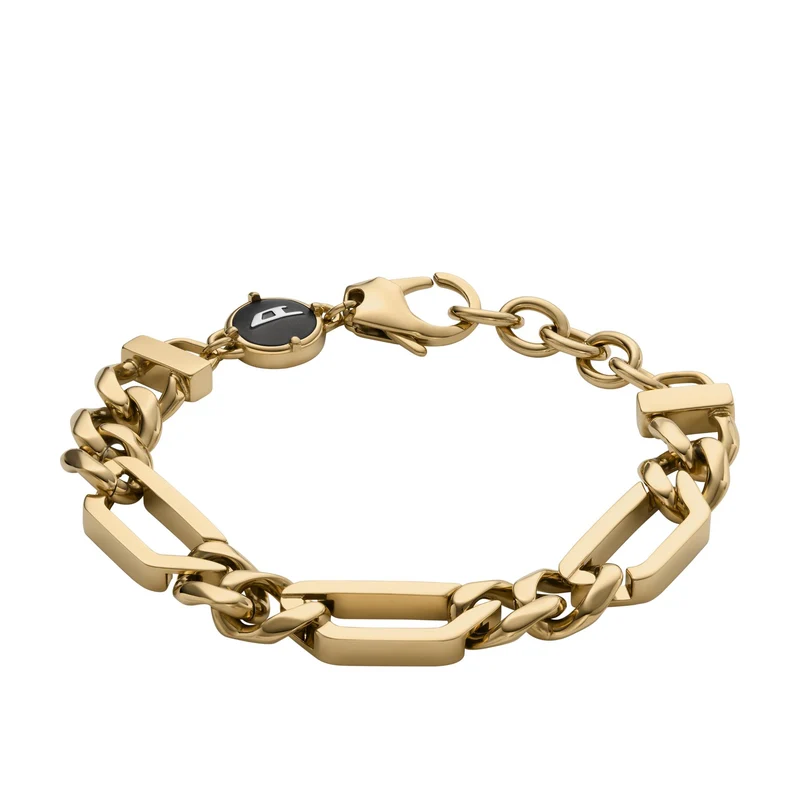 Diesel Gold-Tone Stainless Steel Chain Bracelet DX1471710