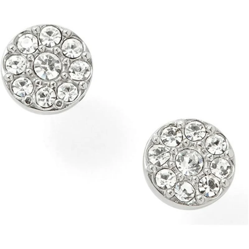 Fossil Sadie Disc Silver-Tone Stainless Steel Stud Women's Earrings JF00828040