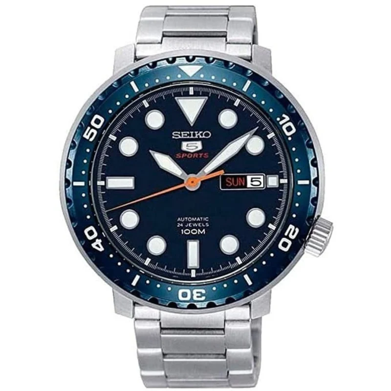 Seiko 5 Sports Bottle Cap Automatic Black/Blue Dial Men’s Watch SRPC63K