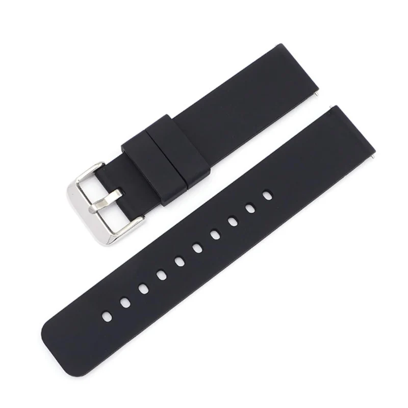 LBS Black Silicone QR Watch Strap 857/22