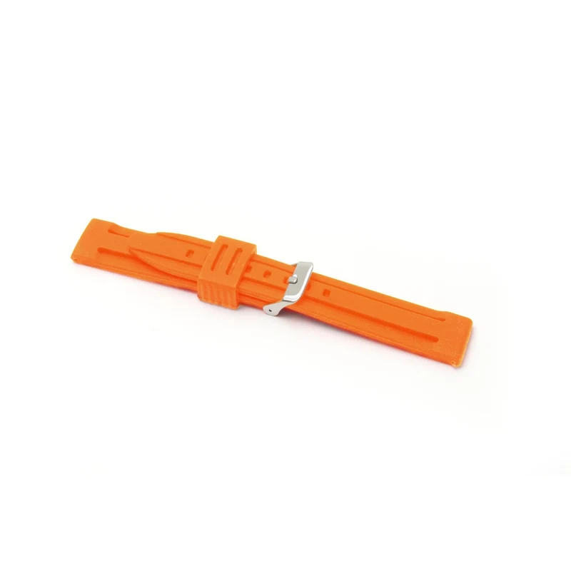 LBS Orange Silicone Watch Strap 8002/22