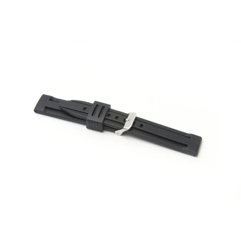 LBS Black Silicone Watch Strap 8001/20