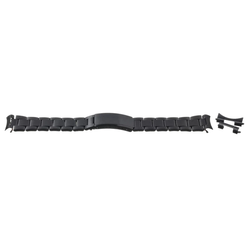 LBS Black Stainless Steel Watch Bracelet 3978BK 18-22