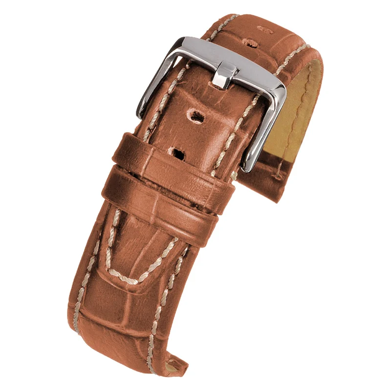 LBS Tan Super Alligator Grain with Nubuck Watch Strap WH601/18