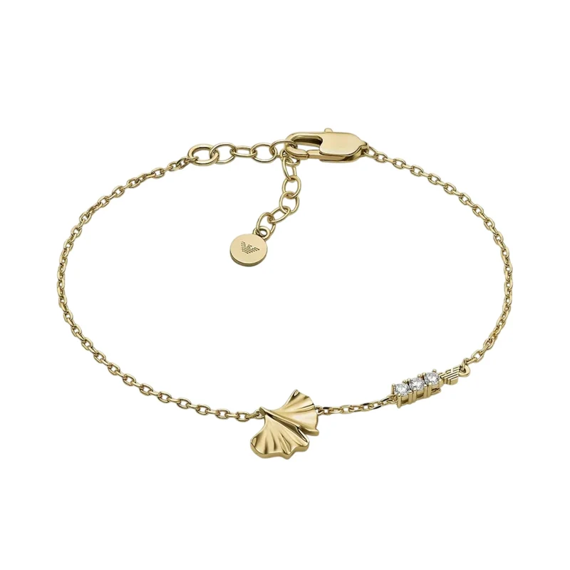 Emporio Armani Gold-Tone Brass ID Women's Bracelet EGS3263710