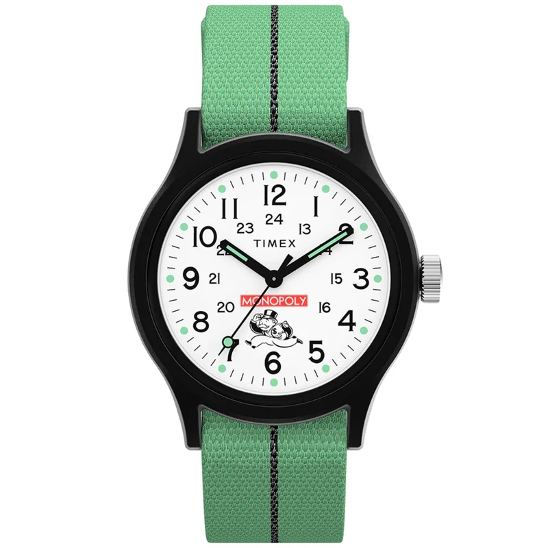 Timex Lab 36mm White Dial Textile Mens Quartz Watch TW2Y47100