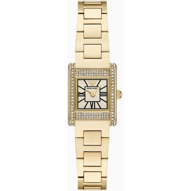 Emporio Armani Genni 20mm White Dial Steel Ladies Quartz Watch AR11663
