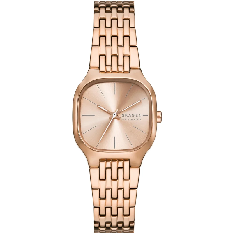 Skagen Mellem 28mm Rose Gold Dial Steel Ladies Quartz Watch SKW3166