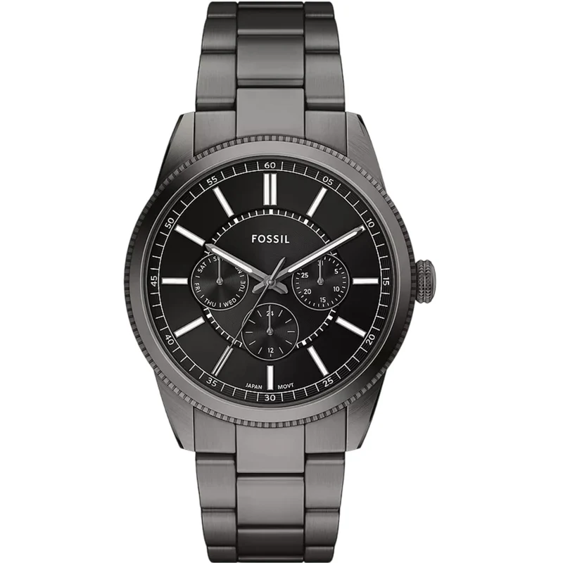 Fossil Pearson 42mm Chronograph Black Dial Steel Mens Quartz Watch FS6136
