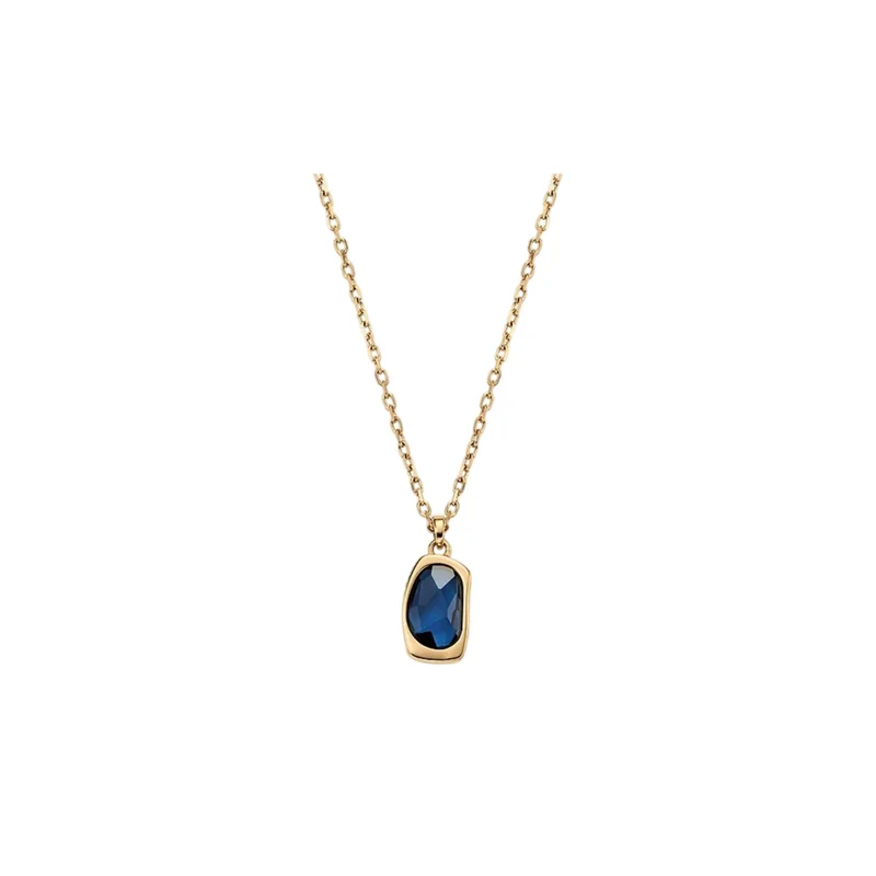Skagen Sofie Sea Glass Gold-Tone Stainless Steel Pendant Women's Necklace SKJ1884710