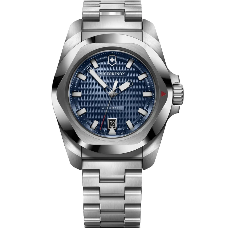 Victorinox I.N.O.X. 41mm Blue Dial Steel Mens Automatic Watch 242020