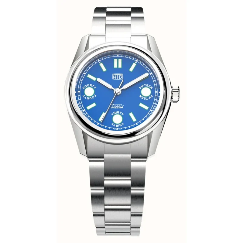 HTD Tennis Cemento Automatic Light Blue Dial Steel Sports Watch T23S01_B
