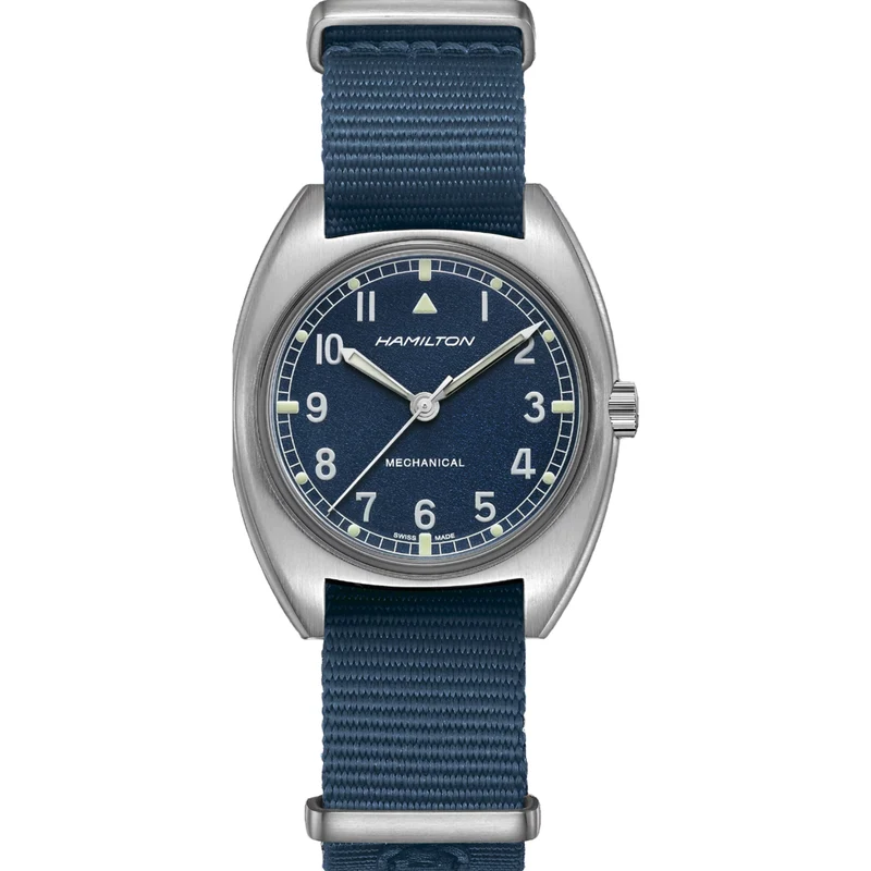 Hamilton Khaki Aviation 36mm Blue Dial NATO Mechanical Watch H76419941