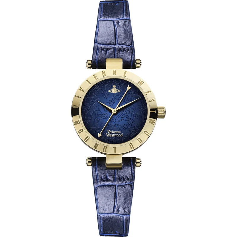 Vivienne Westwood Exclusive Westbourne II Quartz Blue Dial Leather Strap Women's Watch VV092NVNV